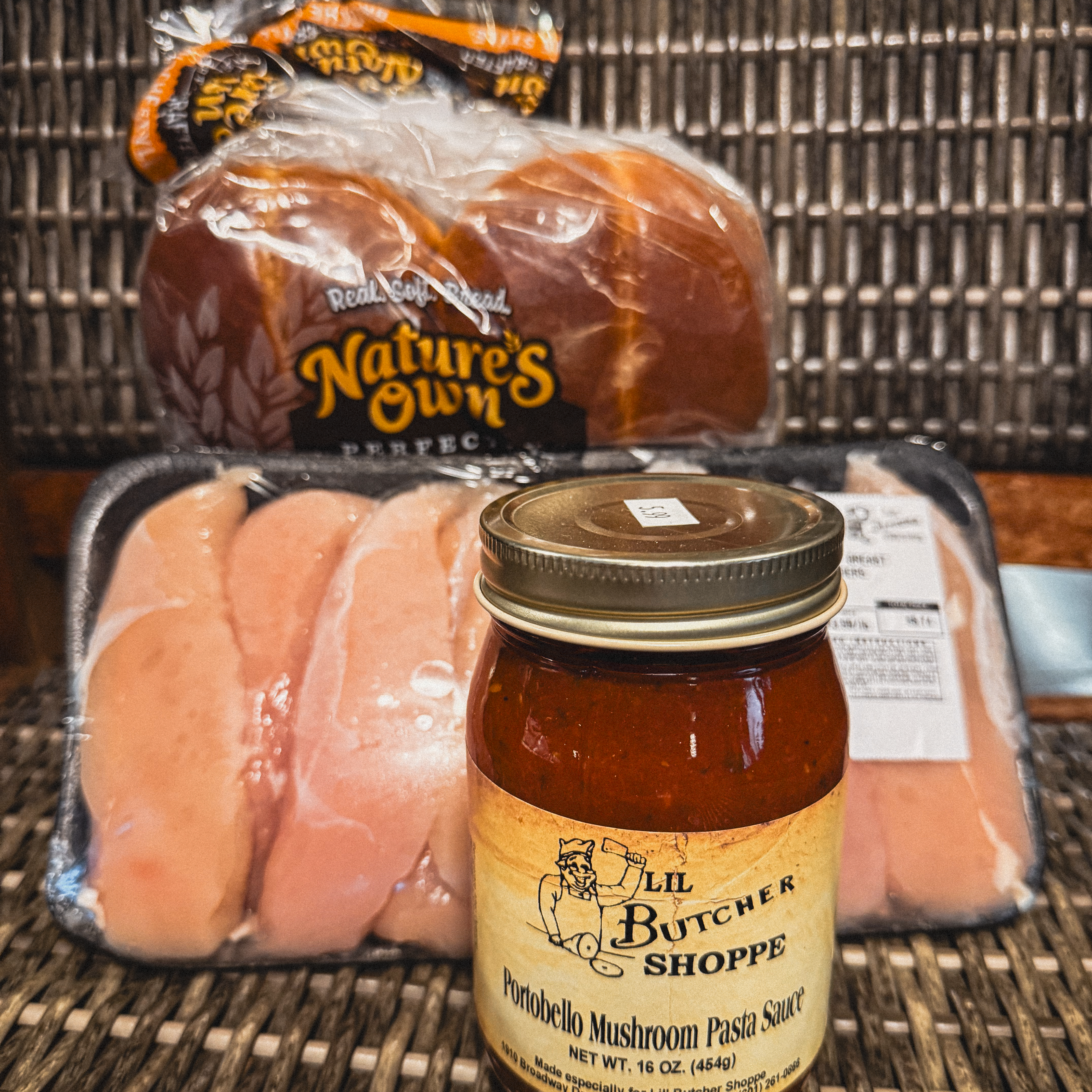 Ingredients to make Chicken Parmesan Sandwiches