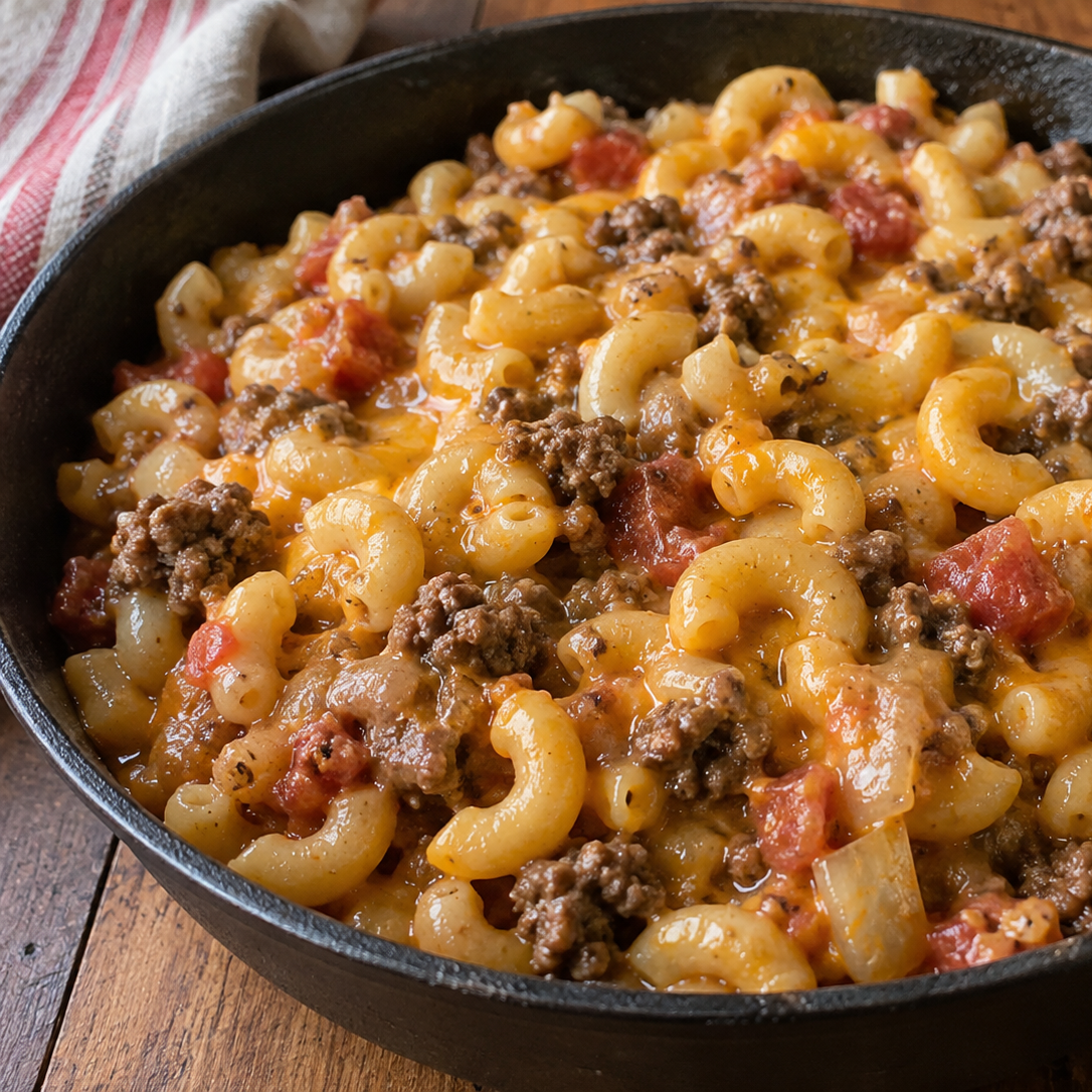 skillet cheeseburger mac
